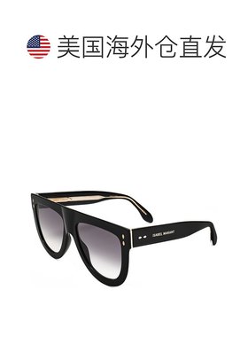 自营Isabel Marant女式57毫米灰色太阳镜-黑色 美国奥莱直发