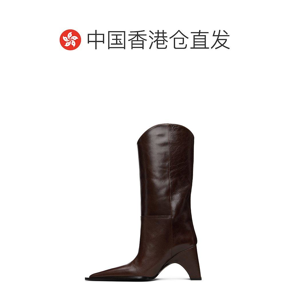 1h可退 香港直邮Coperni 女士 棕色 Bridge Cowboy 高筒靴 COPSH1 - 图1