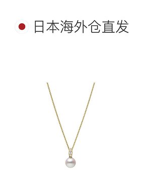 日潮跑腿Mikimoto御木本女士18K黄金18K白金吊坠时尚炫目精致珍珠