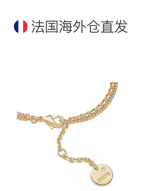 自营1h可退 欧洲直邮Dior迪奥PETIT CD女士金色星星吊饰手链配饰