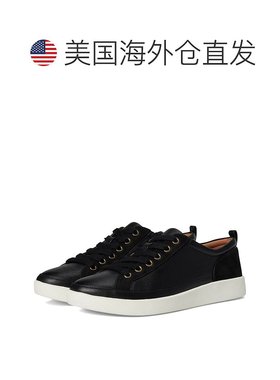 自营Vionic Winny Sneakers Women's Black Leather Lace Up Comf