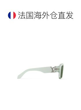 自营欧洲直邮LV路易威登 Flower男士绿色醋酸纤维方形太阳眼镜