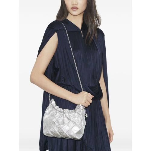 1h可退 香港直邮Tory Burch 托里 伯奇 女士 FLEMING 迷你水饺包 - 图0