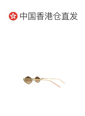 香港直邮GUCCI 女士眼镜 GG1604S003 CO 黄色 几何框太阳镜