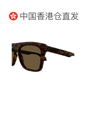 香港直邮GUCCI 男士太阳镜 GG1570S002 AW2025 黑色 几何框太阳镜