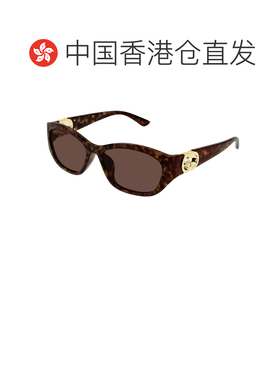 1h可退 香港直邮GUCCI 女士眼镜 GG1826SK002 SS2026 棕色 几何太