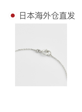 日本直邮agete 阿卡朵 女士银镶钻石三叶草手链（0.05ct） 102541