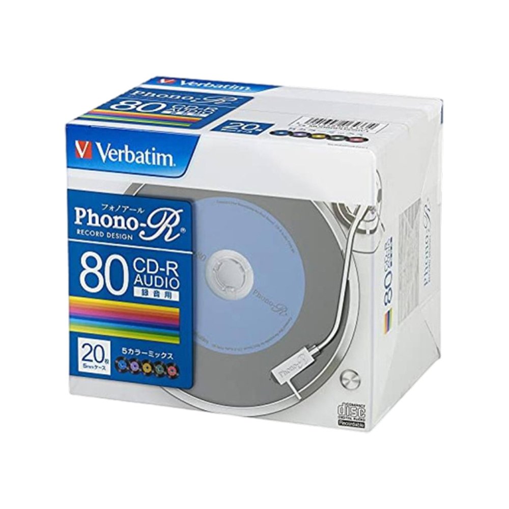 VerbatimJapan blank disc 80 minutes 20 CD-R700mb portable and easy to use