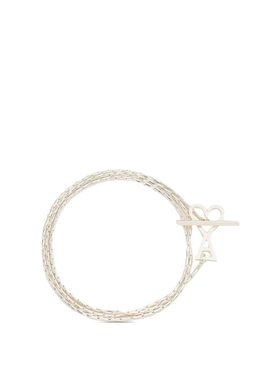 Ami Paris 女士项链 UJW918361900 SS2025 白色 爱心二合一项链