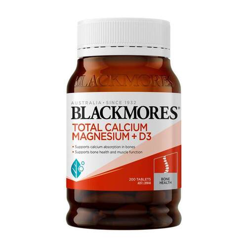澳大利亚直邮Blackmores Total Cal Mag D3 200s (澳佳宝碳酸钙镁 - 图0