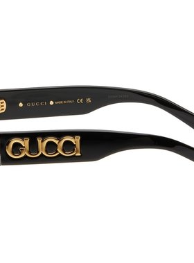 潮奢 Gucci 古驰 女士 黑色太阳镜 GG1771S