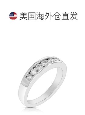 自营 vir jewels1/2 cttw SI1-SI2 净度钻石结婚戒指 14K 白金 舒