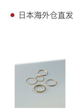 1h可退 日本直邮Demi-Luxe BEAMS 女士金属镶嵌五件套戒指 简约时