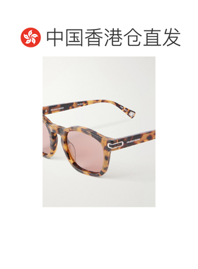 Orlebar Brown 男士 The Davey 方形框龟甲色醋纤太阳眼镜 281459