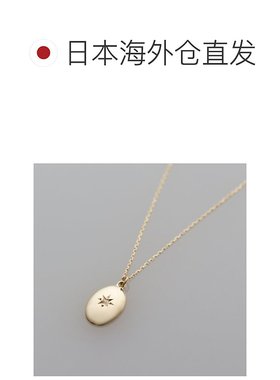 1h可退 日本直邮cui-cui10K黄诞生石椭圆吊坠项链Emeraldcuicui