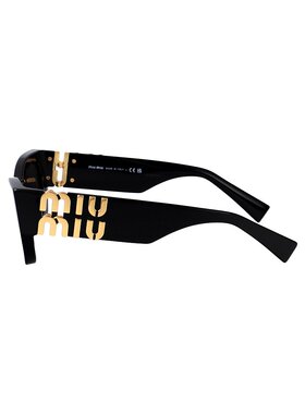 潮奢 Miu Miu 缪缪 女士 黑色醋纤太阳眼镜 0MU09WS1AB5S0