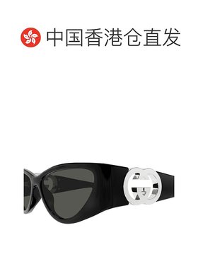 1h可退 香港直邮Gucci 古驰 女士 几何太阳镜 GG1824S black黑色