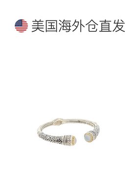 自营Konstantino Dome Silver & 18K Mother Of Pearl Doublet Br