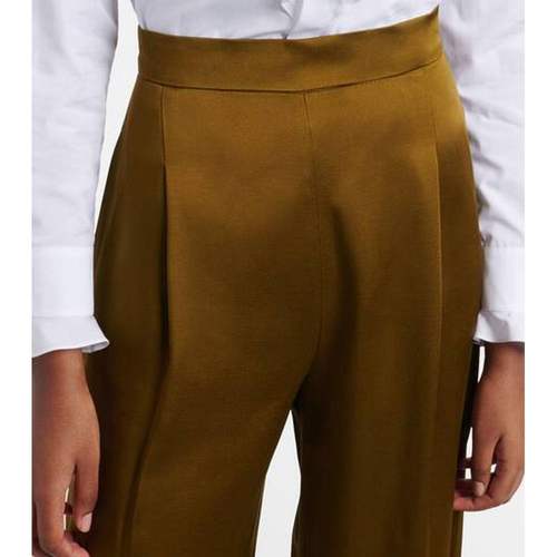 1h可退 香港直邮MaxMara 麦斯玛拉 女士 Cono 缎面阔腿裤 - 图2