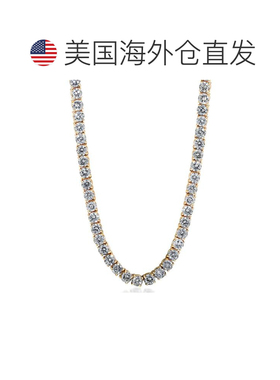 自营pompeii323Ct Diamond Tennis Necklace 14K Yellow Gold 18