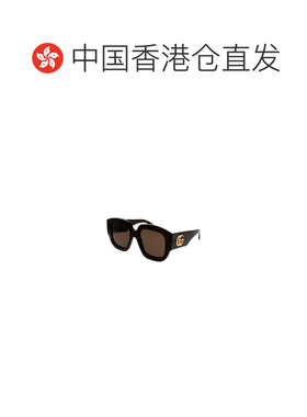 1h可退 香港直邮GUCCI 男士太阳镜 GG1546S002 AW2025 黑色 全边