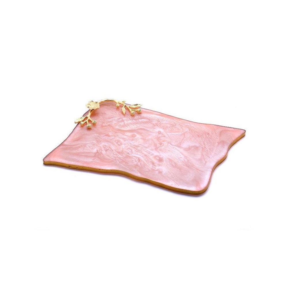 tiramisuDecorative Resin Cheese Platter- pink【美国奥莱】-图2