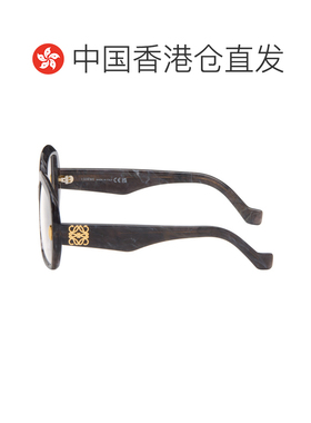 1h可退 香港直邮LOEWE 罗意威 女士 灰色 Anagram 眼镜 LW50076I5