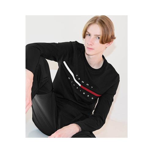 日本直邮TOMMY HILFIGER 汤米希尔费格标志长袖T恤 TINO TEE TO32 - 图0