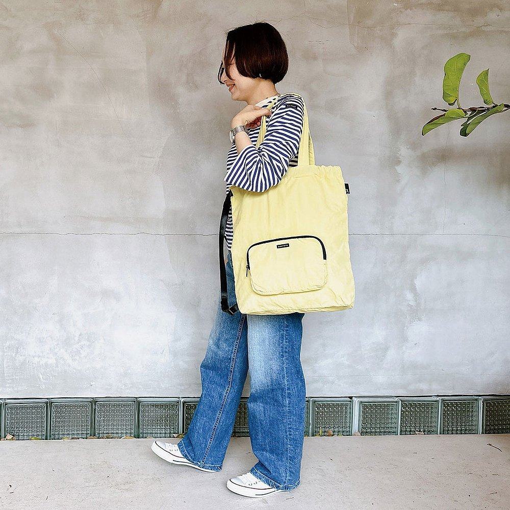 日本直邮ROOTOTE 女士A4加大号轻便大容量竖型休闲旅行3WAY背包斜 - 图2