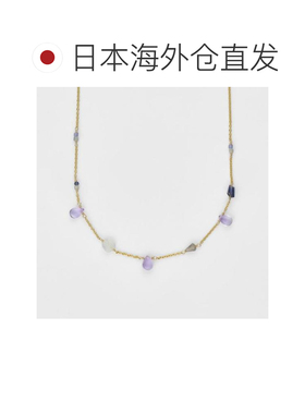 日本直邮agete黄金多石项链