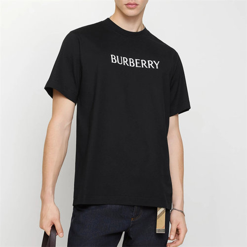 自营Burberry博柏利经典Logo字母印花圆领时尚短袖T恤春季新款 - 图2