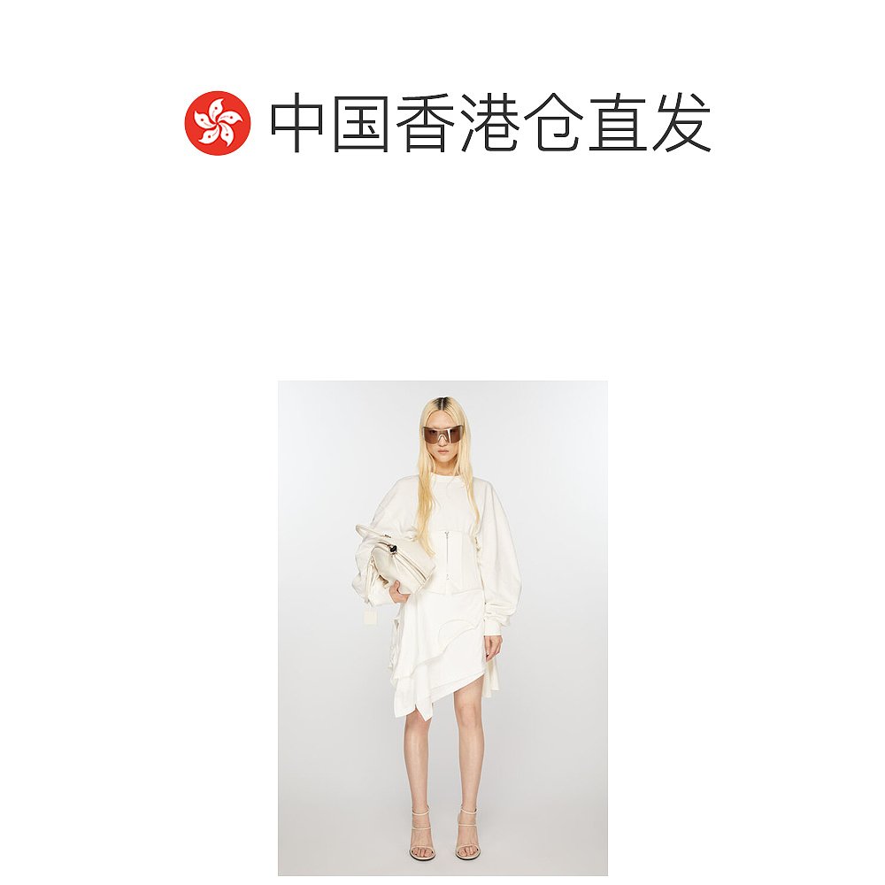 香港直邮潮奢 Acne Studios 艾克妮 女士 长袖不对称连衣裙 A2066 - 图1