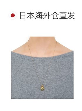 日潮跑腿MIKIMOTO御木本白蝶珍珠18K黄金钻石项链吊坠12.5mm
