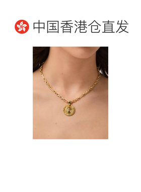 1h可退 Versace 链条项链 10261131A00620吊坠