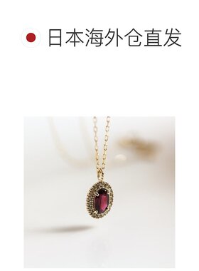 1h可退 日本直邮cui-cui天然石榴石钻石项链K10YG783326cuicui
