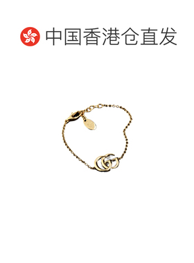 1h可退 香港直邮GUCCI 女士手链手镯 874634I46000912 CO 金色 GG