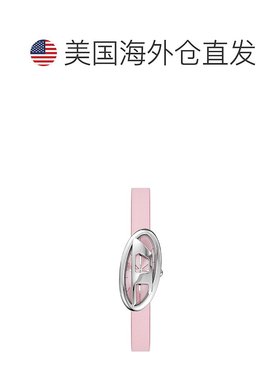 自营Diesel Women's D-Era Two-Hand Pink Leather Watch - pink
