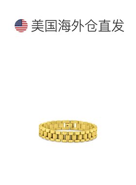 自营 sterling foreverCommentSold 细表带链式手链 金色 美国奥
