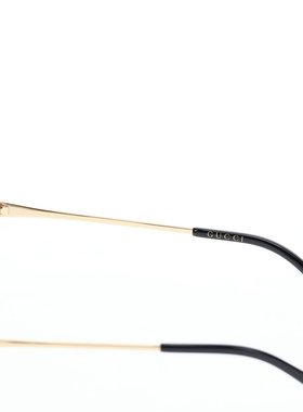 日本直邮GUCCI 太阳镜男女亚洲版型防紫外线黑色 GG0649SK-001