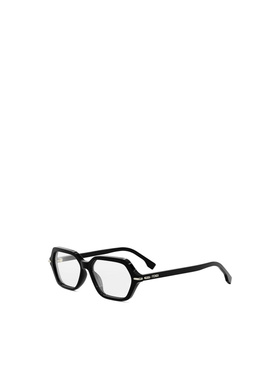 FENDI 女士太阳镜 FE50125F001 SS2026 黑色 几何平光镜