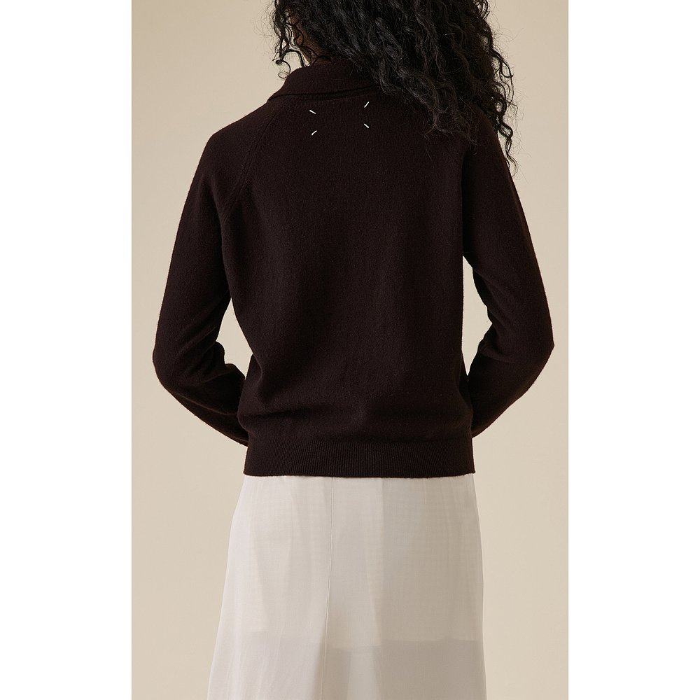 香港直邮Maison Margiela 马丁 马吉拉 女士 针织羊毛Polo衫,淘宝优惠券,粉丝福利购,淘宝优惠卷