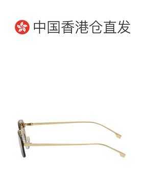 1h可退 香港直邮潮奢 Fendi 芬迪 男士 金色 First Crystal 太阳