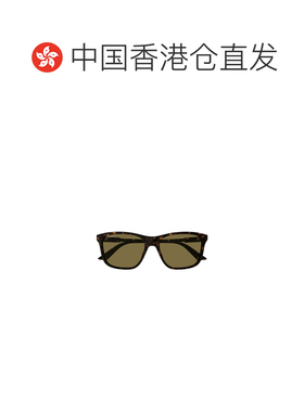 香港直邮GUCCI 男士眼镜 GG1819S002 SS2025 绿色 长方形太阳眼镜