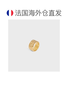 自营欧洲直邮CELINE思琳 金色黄铜 RIBBON戒指 支付后1h可退
