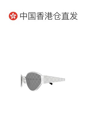 香港直邮GUCCI 女士眼镜 GG1853S002 CO 古驰 太阳镜灰色几何