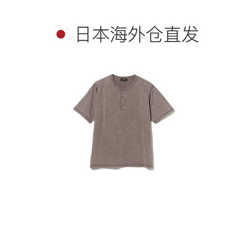日本直邮BEAMS HEART 男士 全棉天竺亨利领T恤 42【付后1h可退】 - 图1
