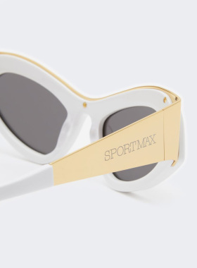 SPORTMAX 女士太阳镜 2522806027002 SS2025 白色 SPORTMAX SM007