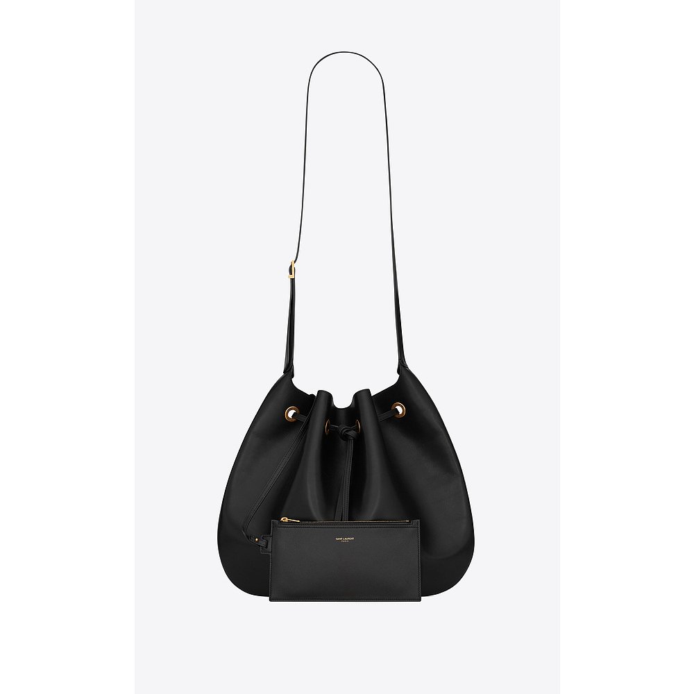 YSL(圣罗兰) 女士Paris Vii Large Hobo Bag En Cuir Lisse pour - 图1