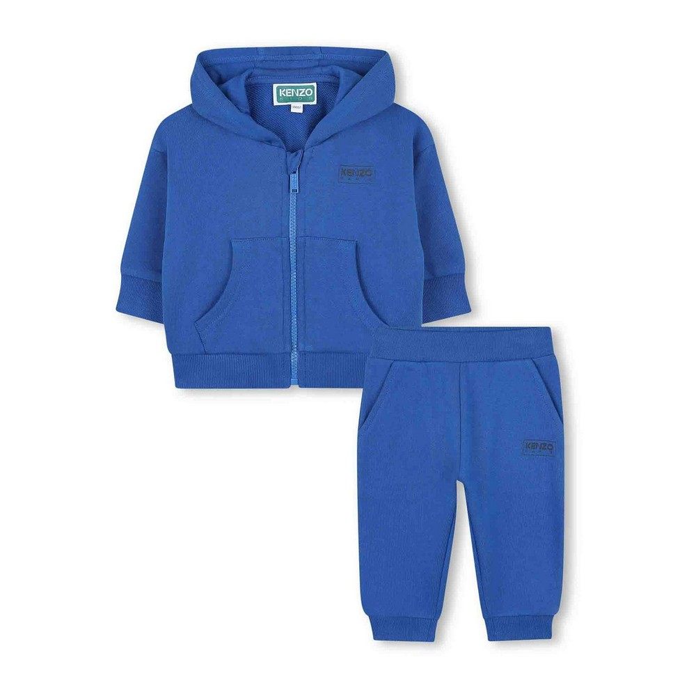 KENZO 男童套装 K61521871 AW2025 蓝色 长袖卫衣和运动裤套装,淘宝优惠券,粉丝福利购,淘宝优惠卷
