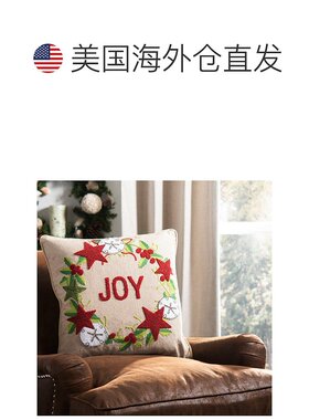 自营 safaviehJolly Joy 枕头 - 绿色/红色/米色 美国奥莱直发